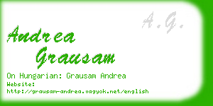 andrea grausam business card